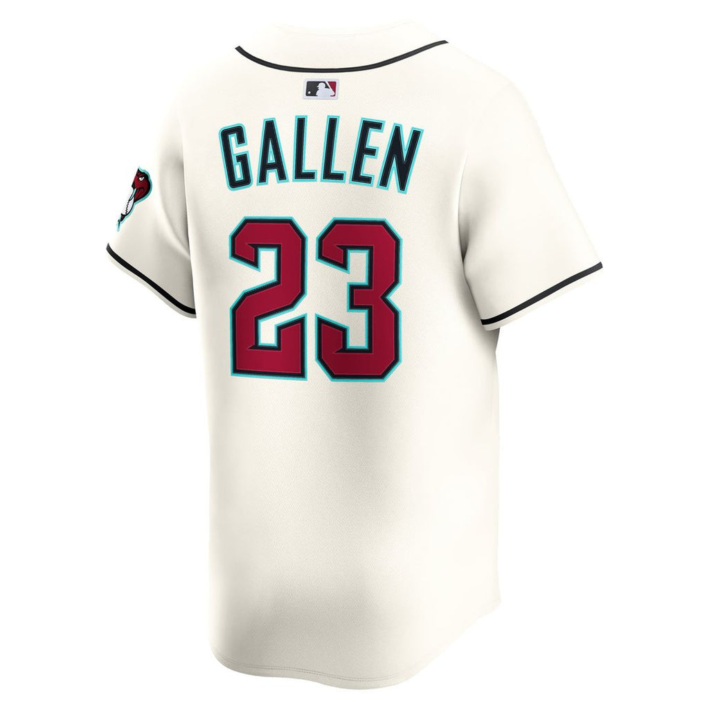 Men's Arizona Diamondbacks Zac Gallen Nike Cream Home Limited Player Jersey