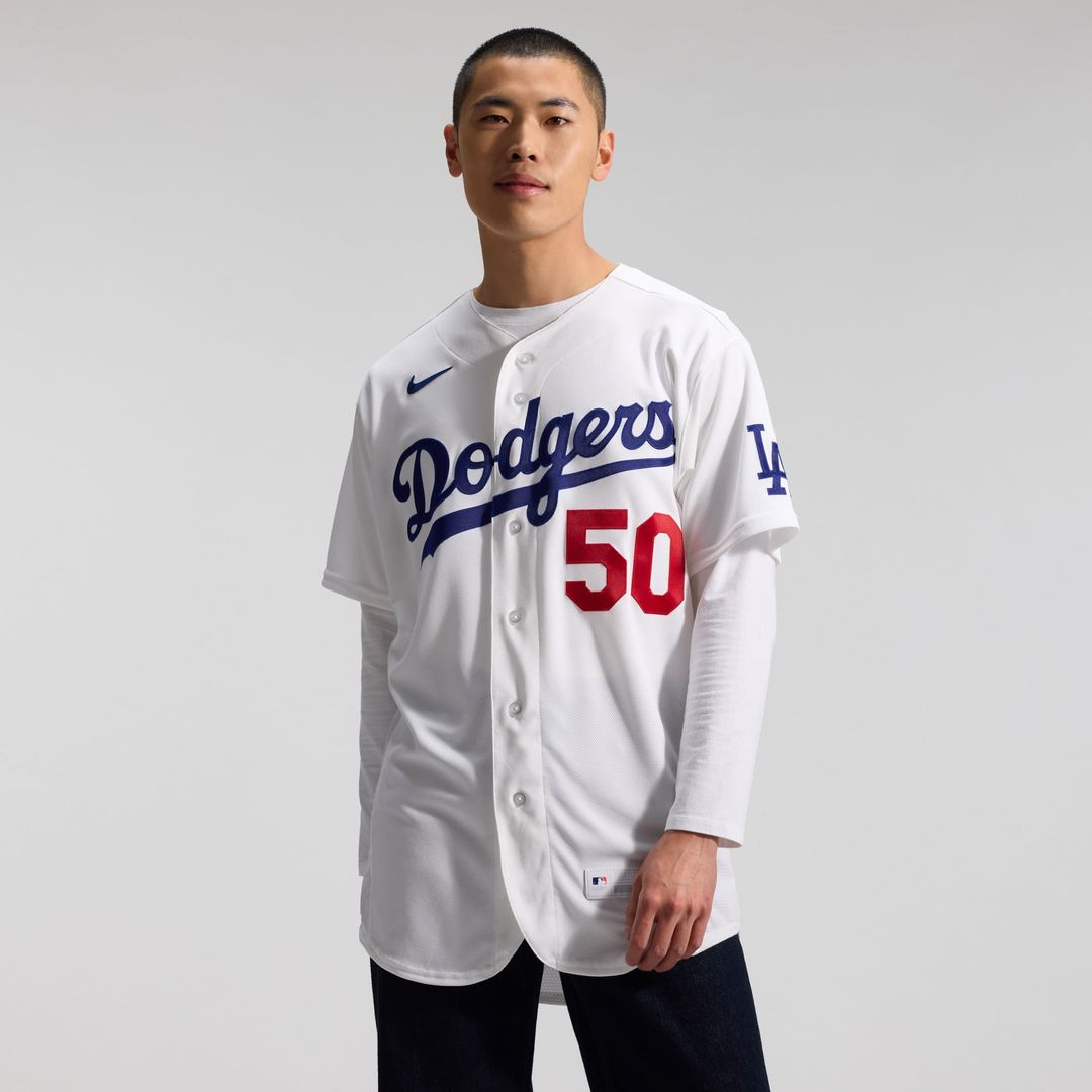 Men's Los Angeles Dodgers Mookie Betts Nike White Home Authentic Jersey