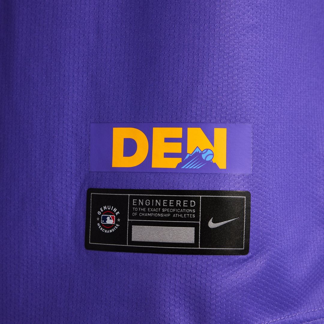 Men's Colorado Rockies  Nike Purple/Light Blue 2025 City Connect Limited Jersey
