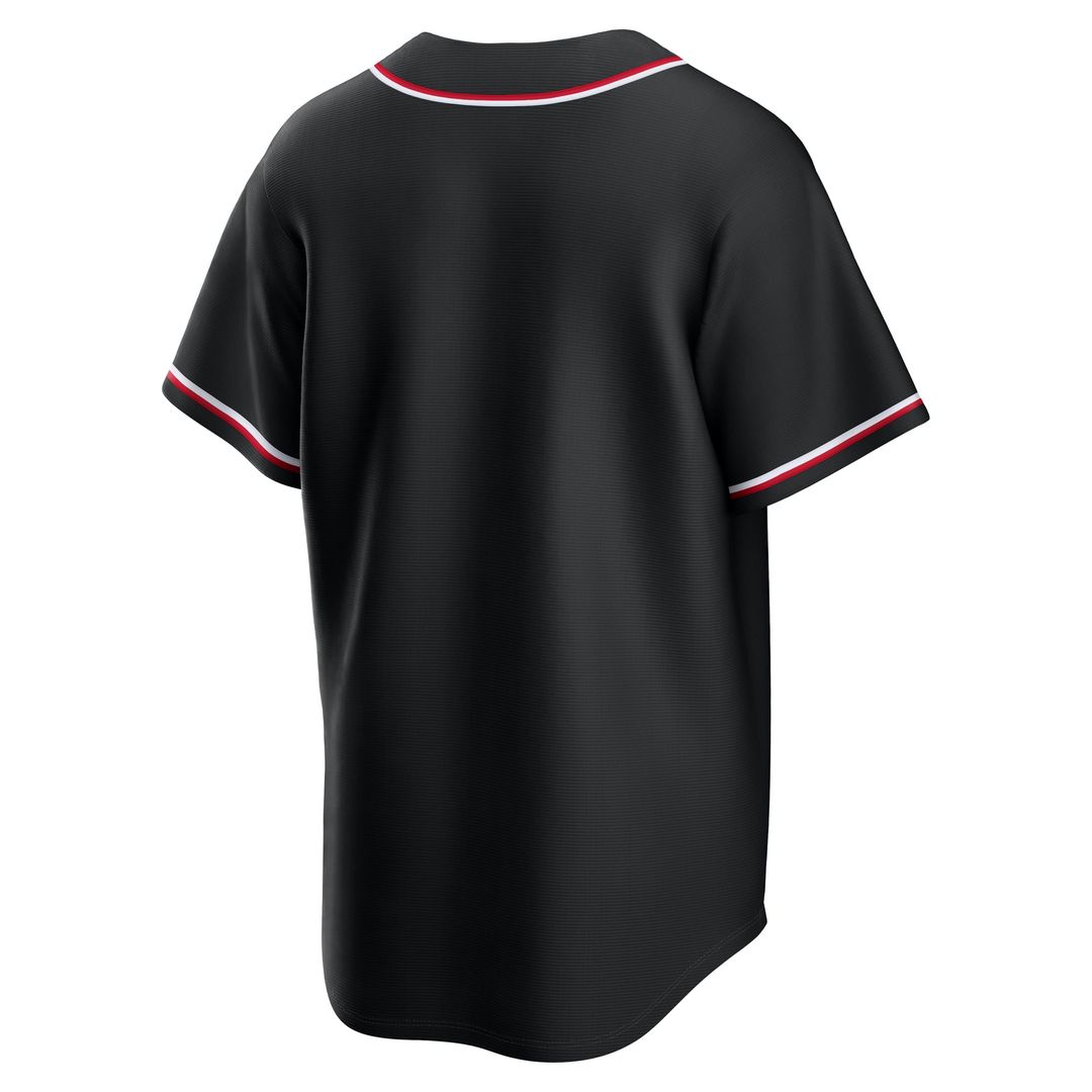 Men's Cleveland Guardians  Nike Fashion Replica Black Out Jersey