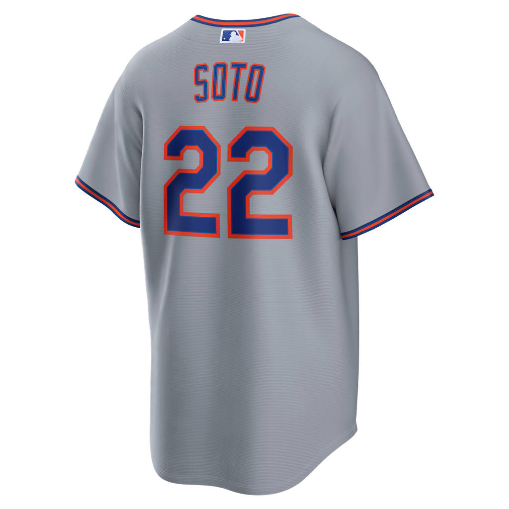Men's New York Mets Juan Soto Nike Gray Road Replica Jersey