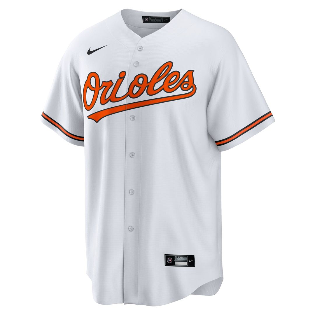 Men's Baltimore Orioles Colton Cowser Nike White Home Replica Jersey