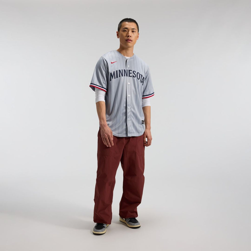 Men's Minnesota Twins Nike Gray Road Replica Team Jersey