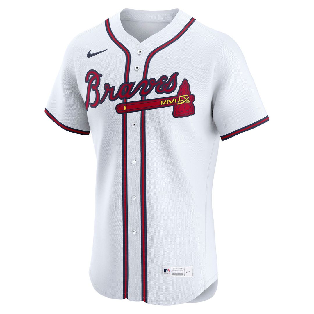 Men's Atlanta Braves Ronald Acuña Jr. Nike White Home Elite Player Jersey