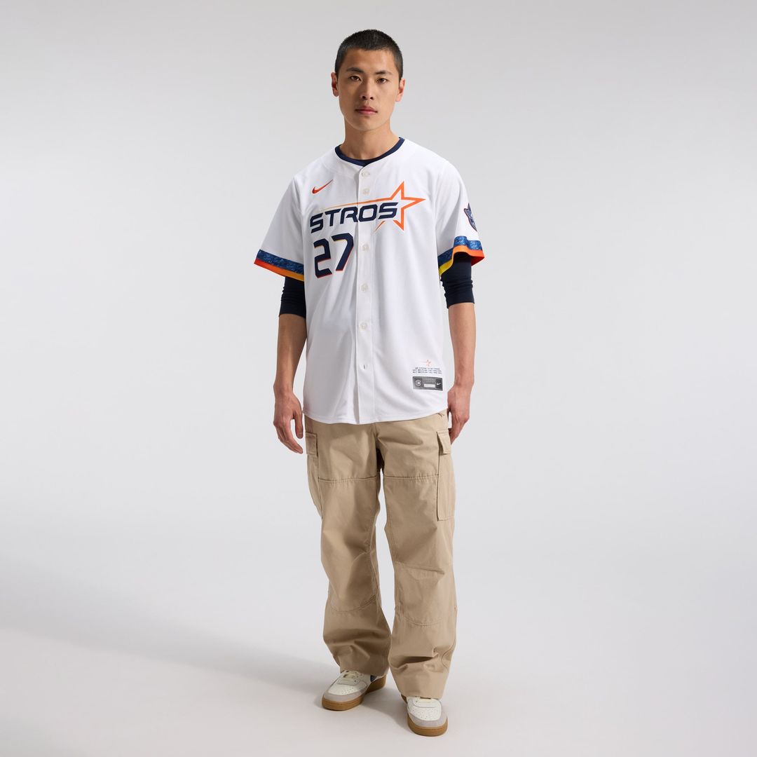 Men's Houston Astros Jose Altuve Nike White 2025 City Connect Limited Player Jersey