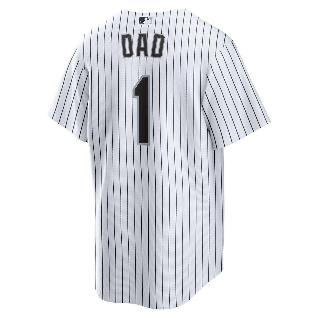 Men's Chicago White Sox  Nike White #1 Dad Home Replica Jersey