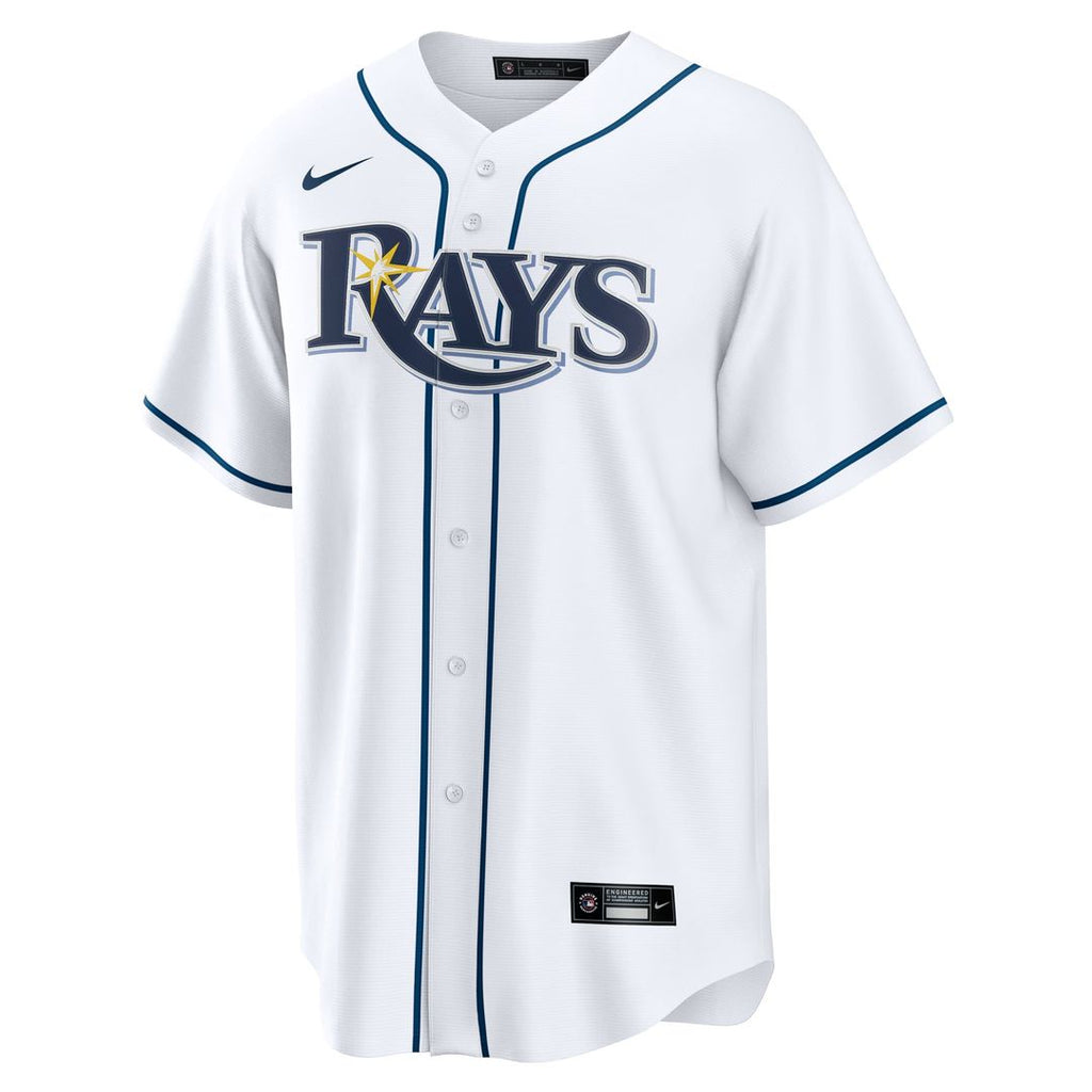 Men's  Tampa Bay Rays Yandy Díaz Nike White Home Replica Jersey