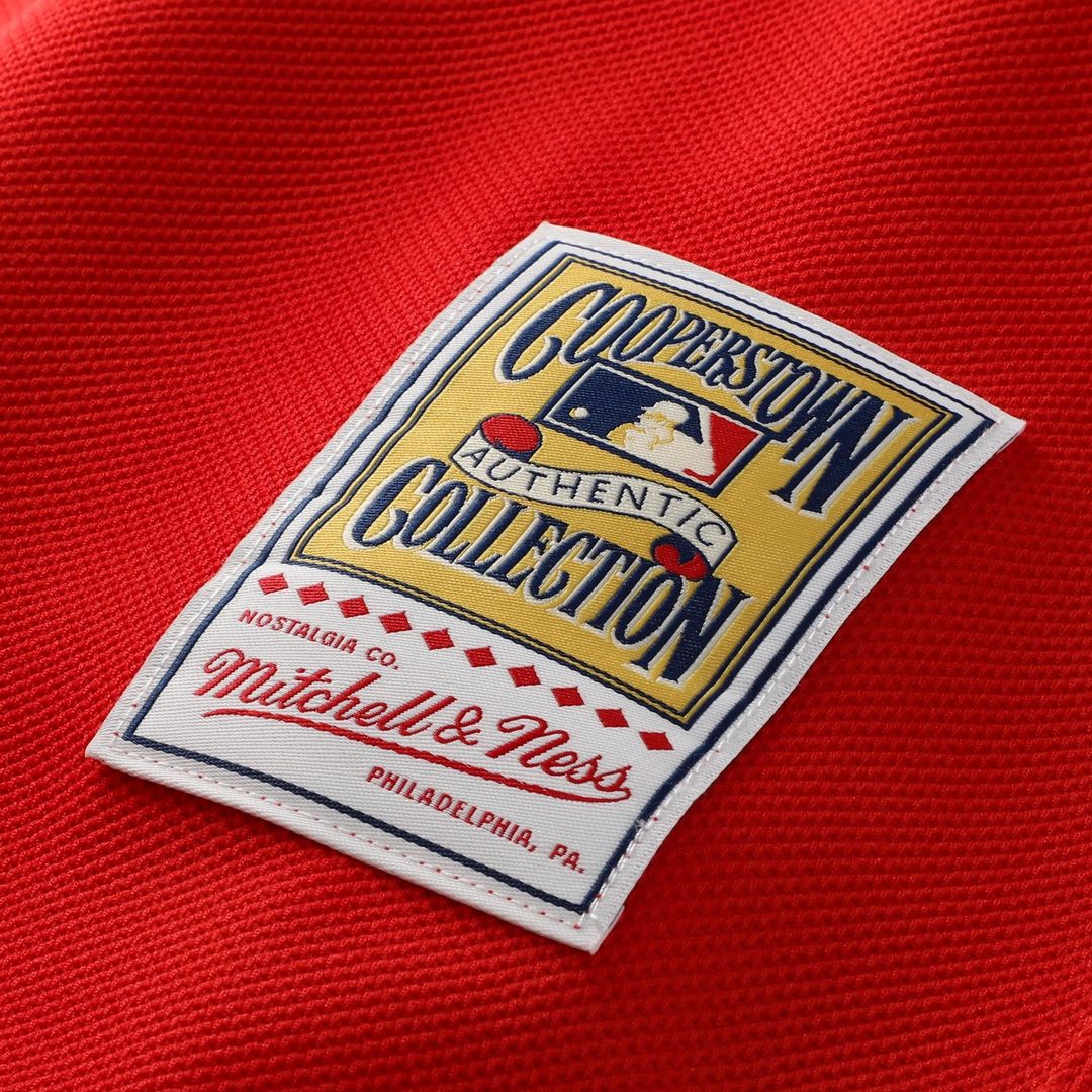Men's Philadelphia Phillies Ryan Howard Mitchell & Ness Red Cooperstown Collection Batting Practice Jersey