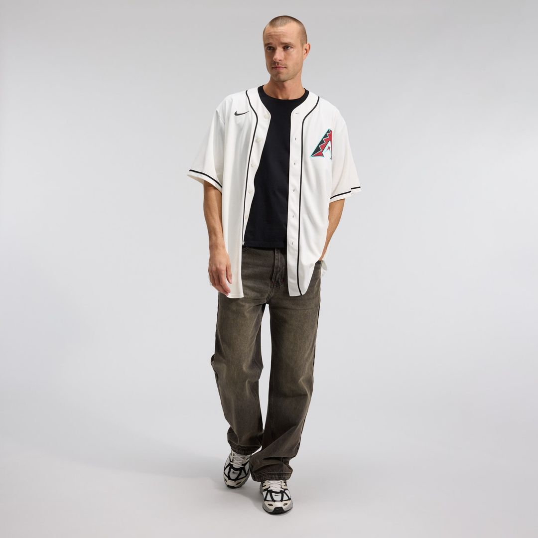 Men's Arizona Diamondbacks Corbin Carroll Nike Cream Home Replica Jersey