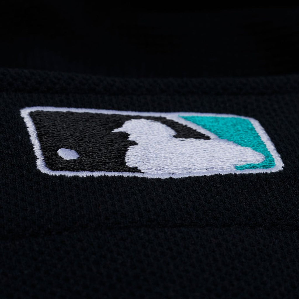 Men's Florida Marlins Miguel Cabrera Mitchell & Ness Black 2003 Cooperstown Mesh Batting Practice Button-Up Jersey