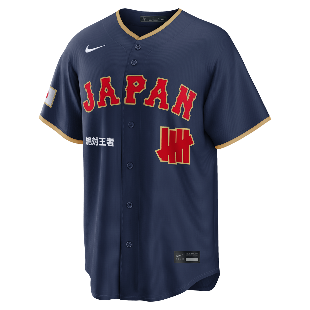 Men's Japan Baseball Nike x Undefeated Navy 2026 World Baseball Classic Stadium Jersey