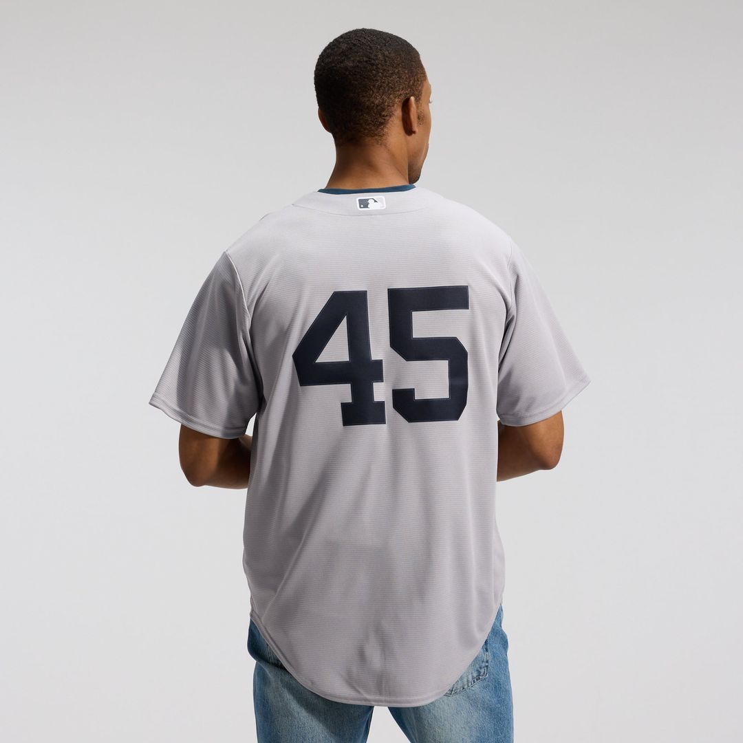 Men's  New York Yankees Gerrit Cole Nike Gray Road Replica Jersey
