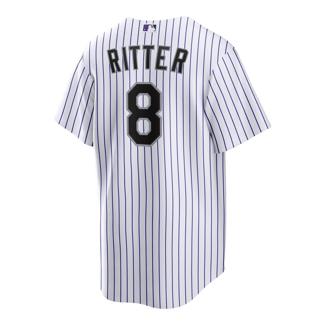 Men's Colorado Rockies Ryan Ritter Nike White Home Replica Jersey