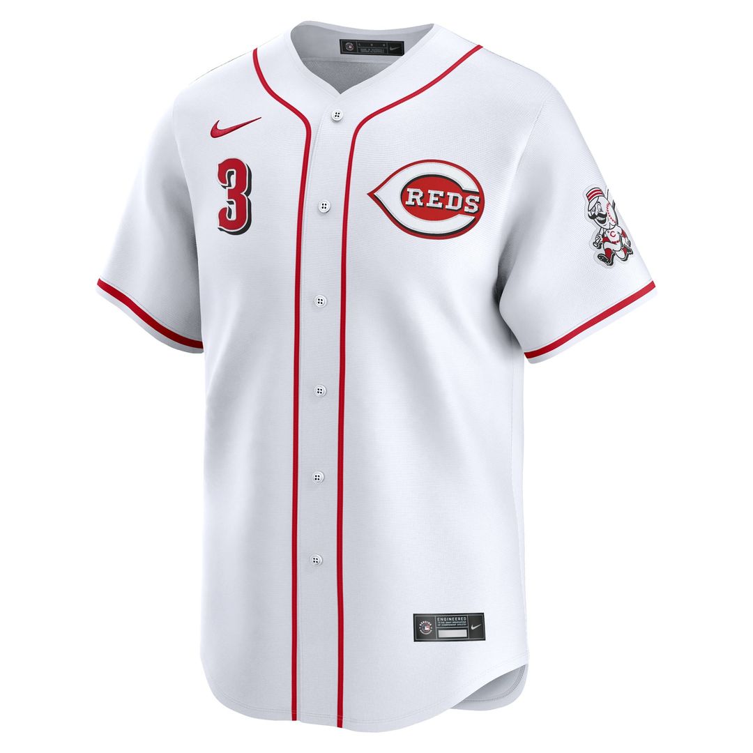 Men's Cincinnati Reds Ke'Bryan Hayes Nike White Home Limited Player Jersey