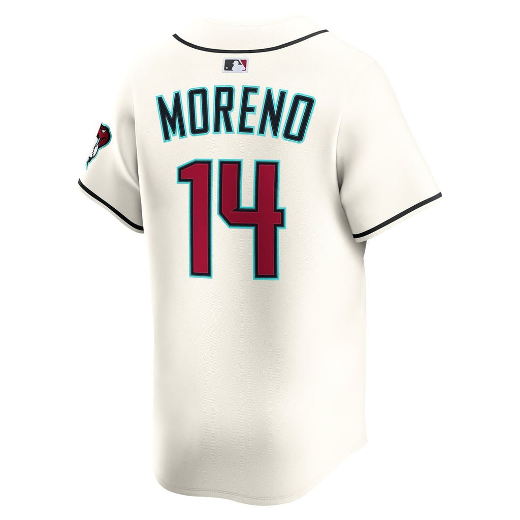 Men's Arizona Diamondbacks Gabriel Moreno Nike Cream Home Limited Player Jersey