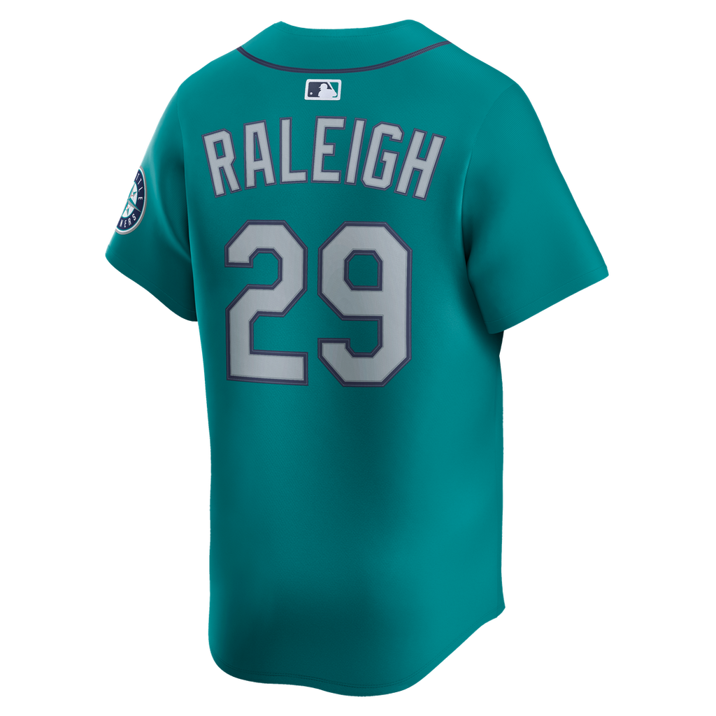 Men's Seattle Mariners Cal Raleigh Nike Teal Alternate Limited Jersey