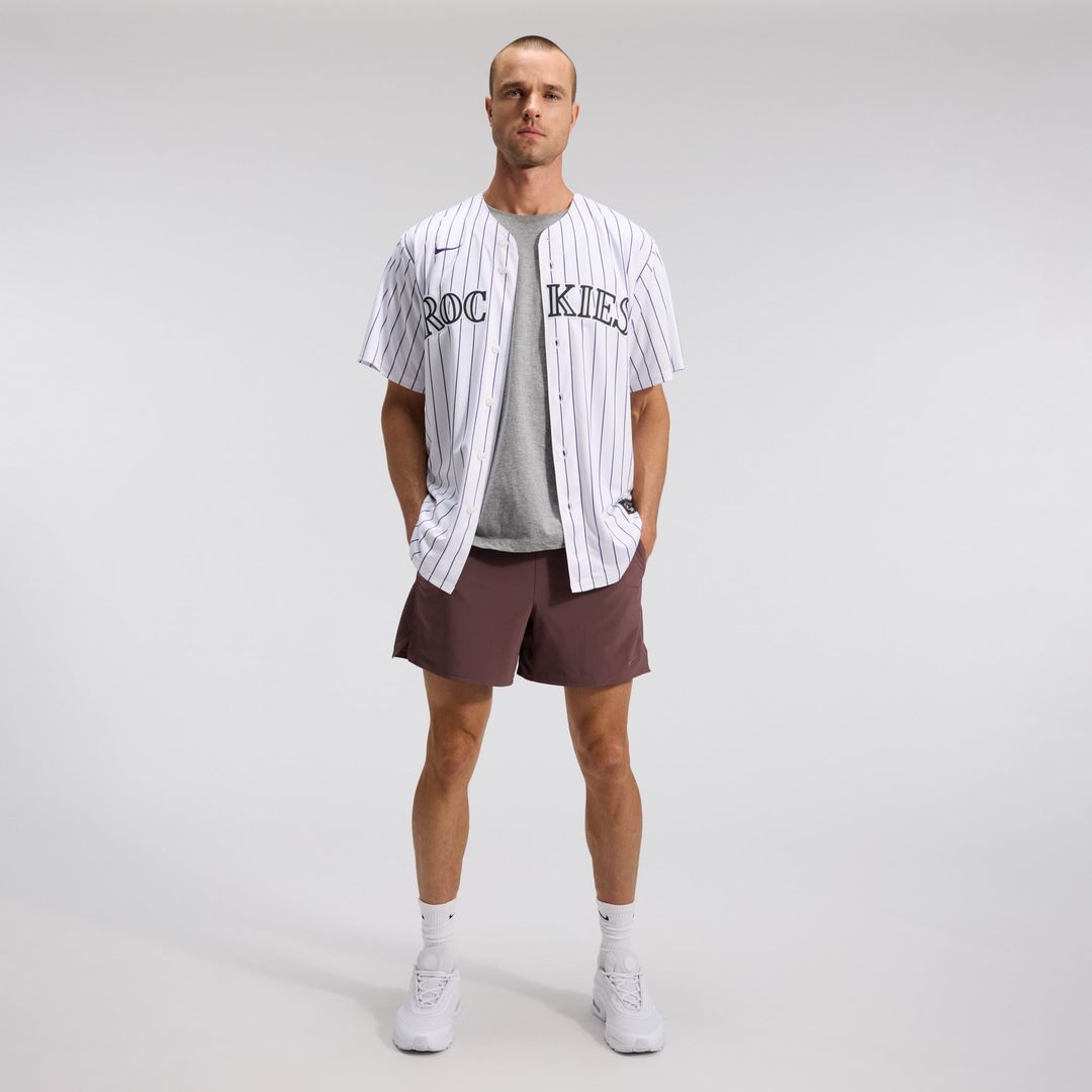 Men's Colorado Rockies Nike White Home Replica Team Jersey