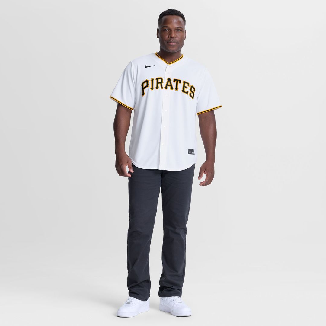 Men's Pittsburgh Pirates Lake Bachar Nike White Home Replica Jersey