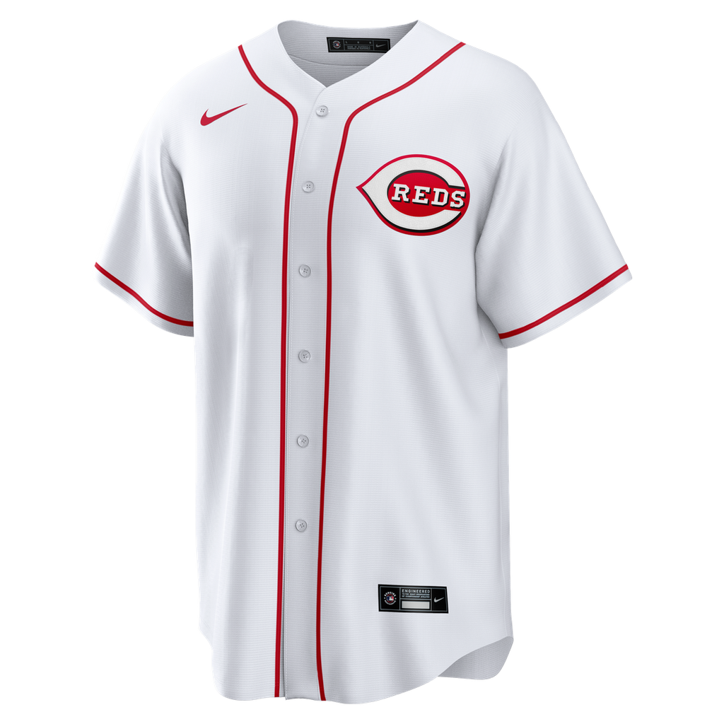 Men's Cincinnati Reds Eugenio Suárez Nike White Home Replica Jersey