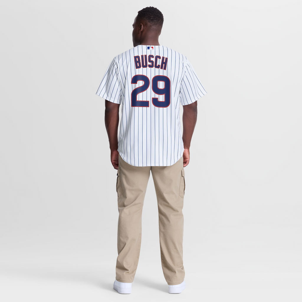 Men's Chicago Cubs Michael Busch Nike White Home Replica Jersey