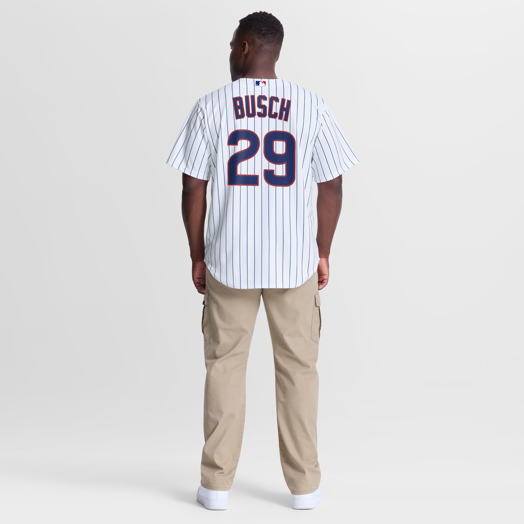 Men's Chicago Cubs Michael Busch Nike White Home Replica Jersey