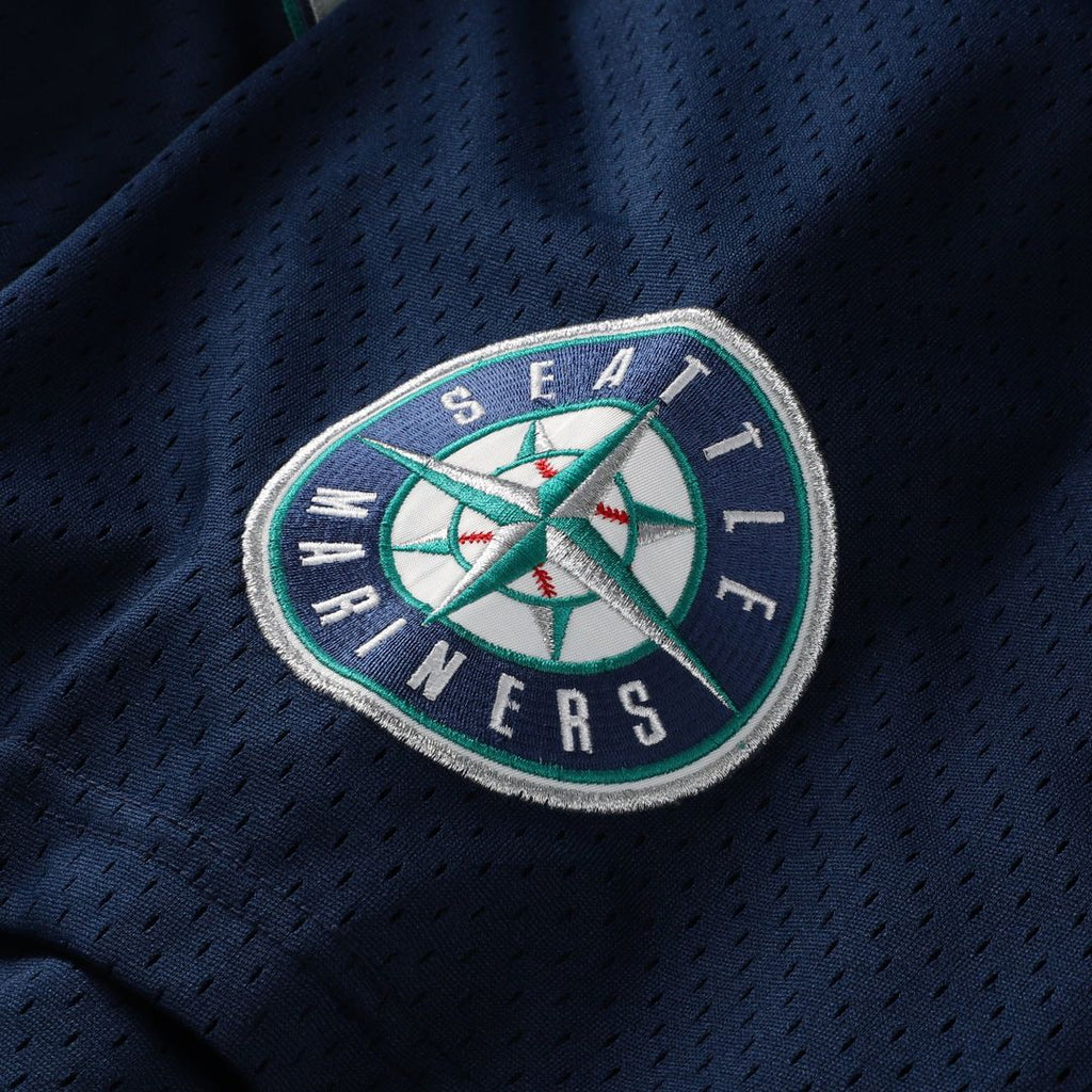 Men's Seattle Mariners Mitchell & Ness Navy Big & Tall Cooperstown Collection Mesh Batting Practice Jersey