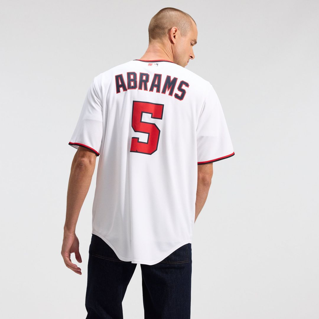 Men's  Washington Nationals CJ Abrams Nike White Home Replica Jersey