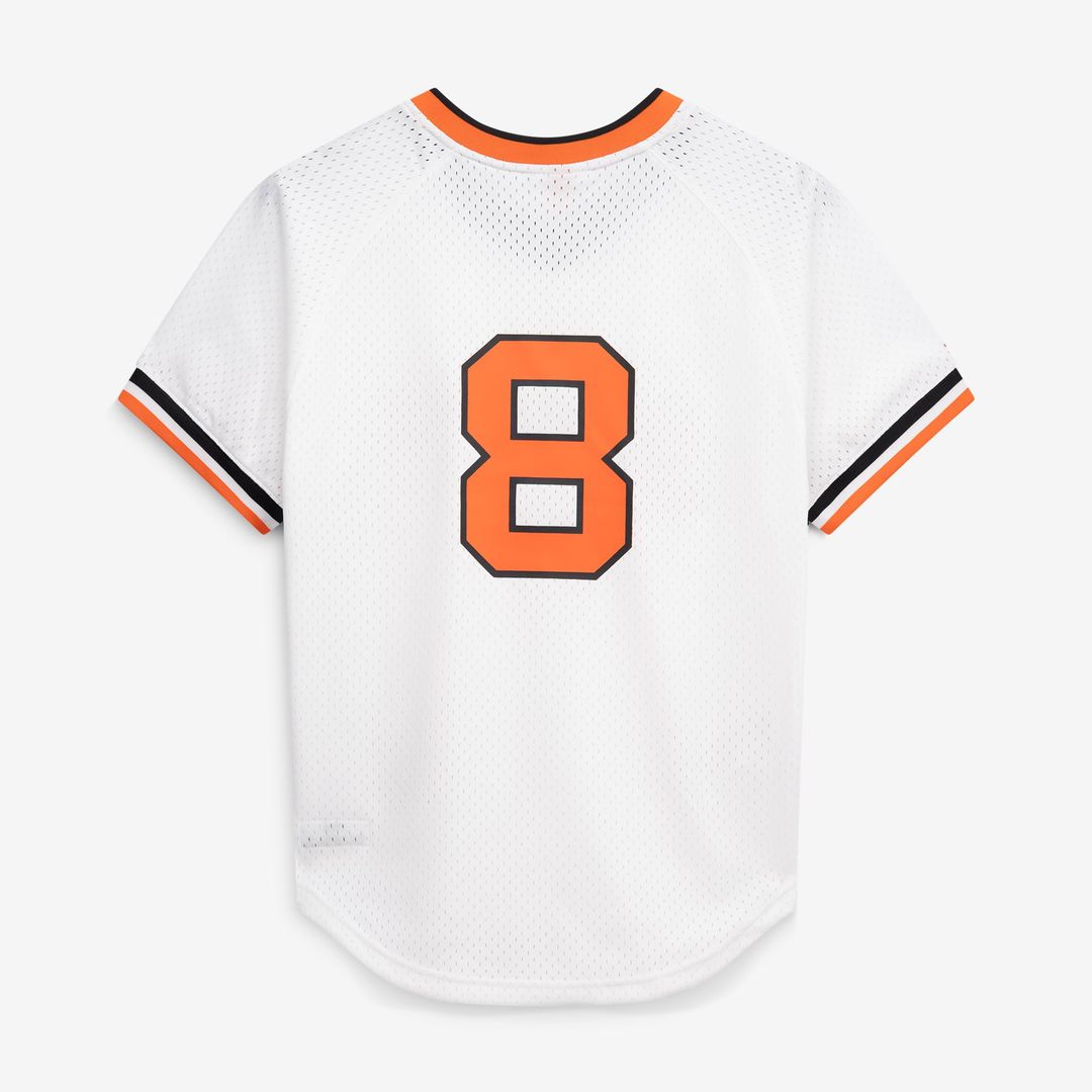 Men's Baltimore Orioles Cal Ripken Jr. Mitchell & Ness White Authentic Batting Practice Jersey