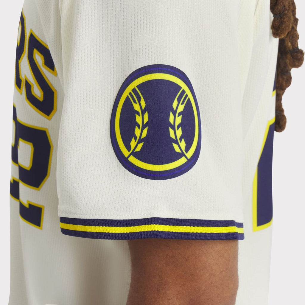 Men's Milwaukee Brewers Christian Yelich Nike Cream Home Limited Player Jersey