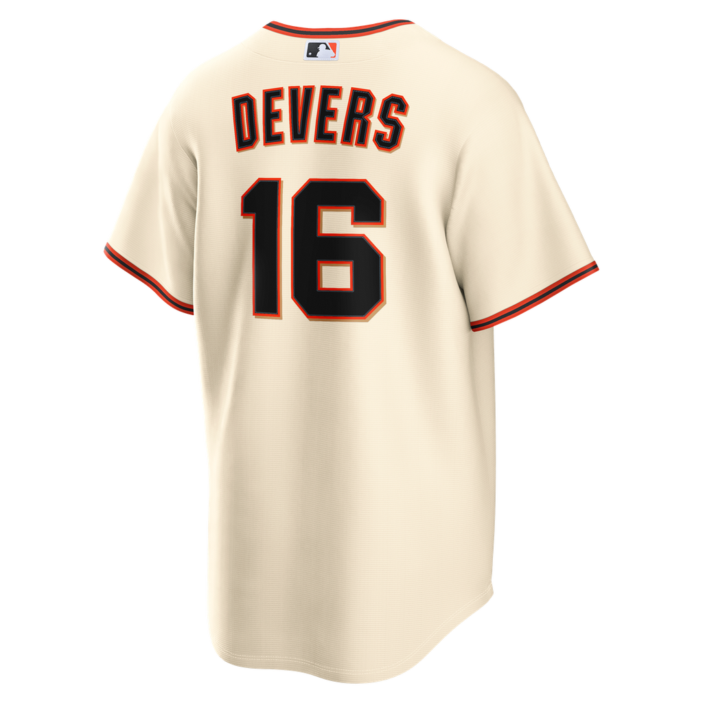 Men's San Francisco Giants Rafael Devers Nike Cream Home Replica Jersey