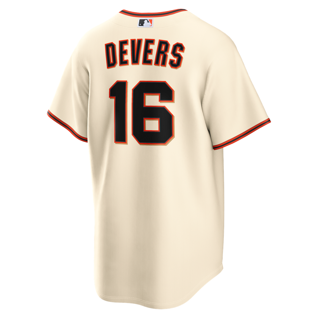 Men's San Francisco Giants Rafael Devers Nike Cream Home Replica Jersey