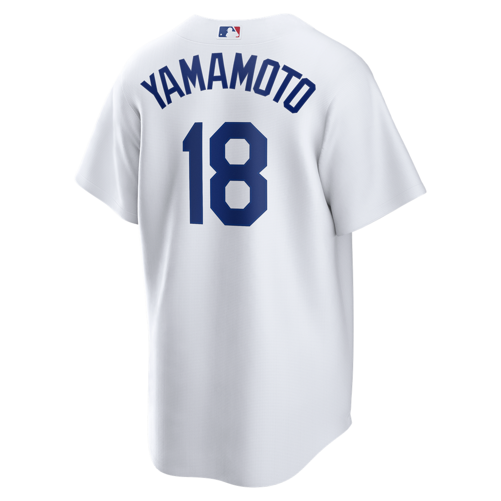 Men's Los Angeles Dodgers Yoshinobu Yamamoto Nike White Home Replica Jersey