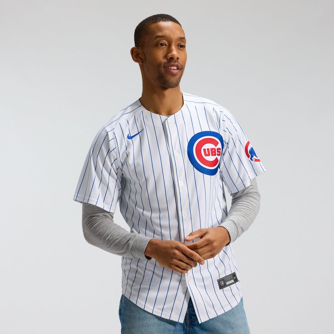 Men's Chicago Cubs Dansby Swanson Nike White Home Limited Player Jersey