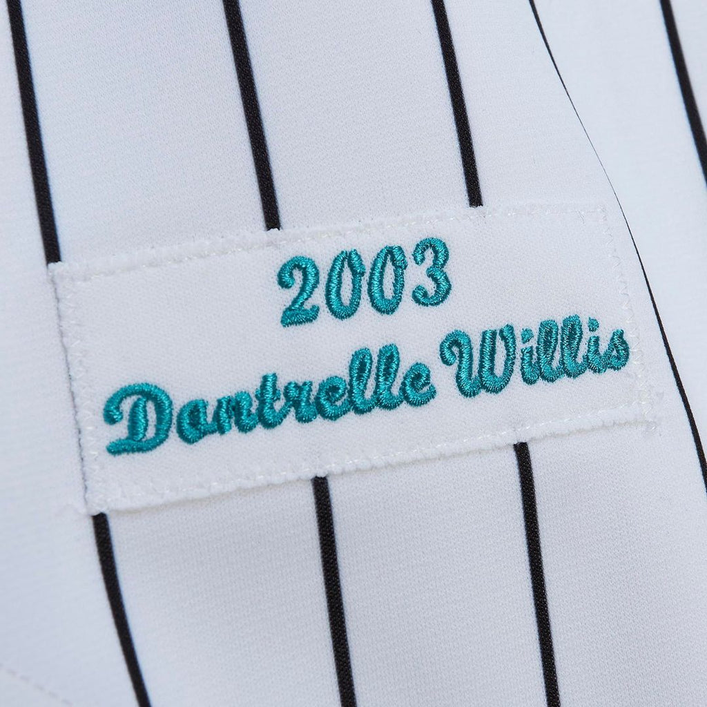 Men's Florida Marlins Dontrelle Willis Mitchell & Ness White Cooperstown Collection Authentic Jersey