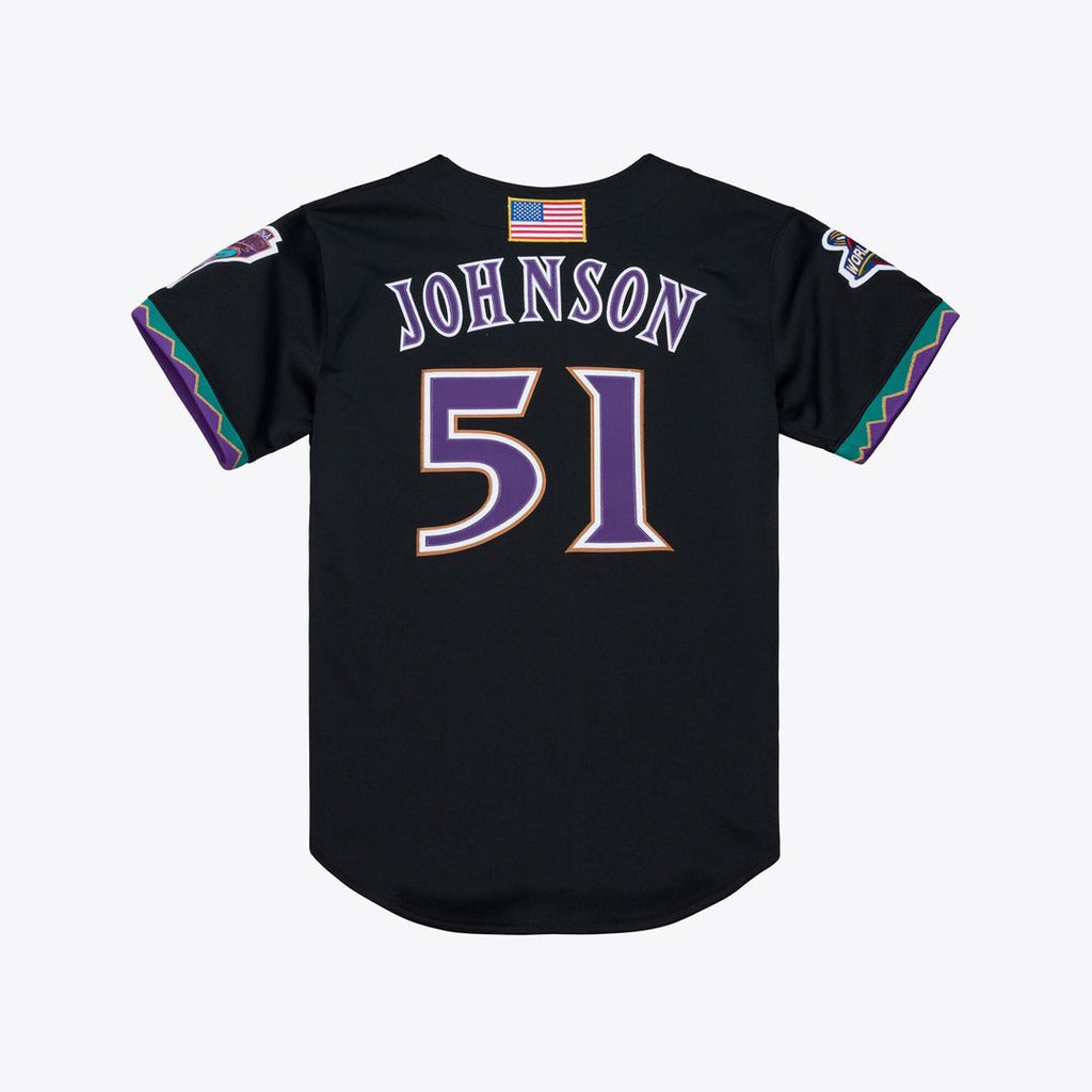 Men's Arizona Diamondbacks Randy Johnson Mitchell & Ness Black 2001 Authentic Jersey