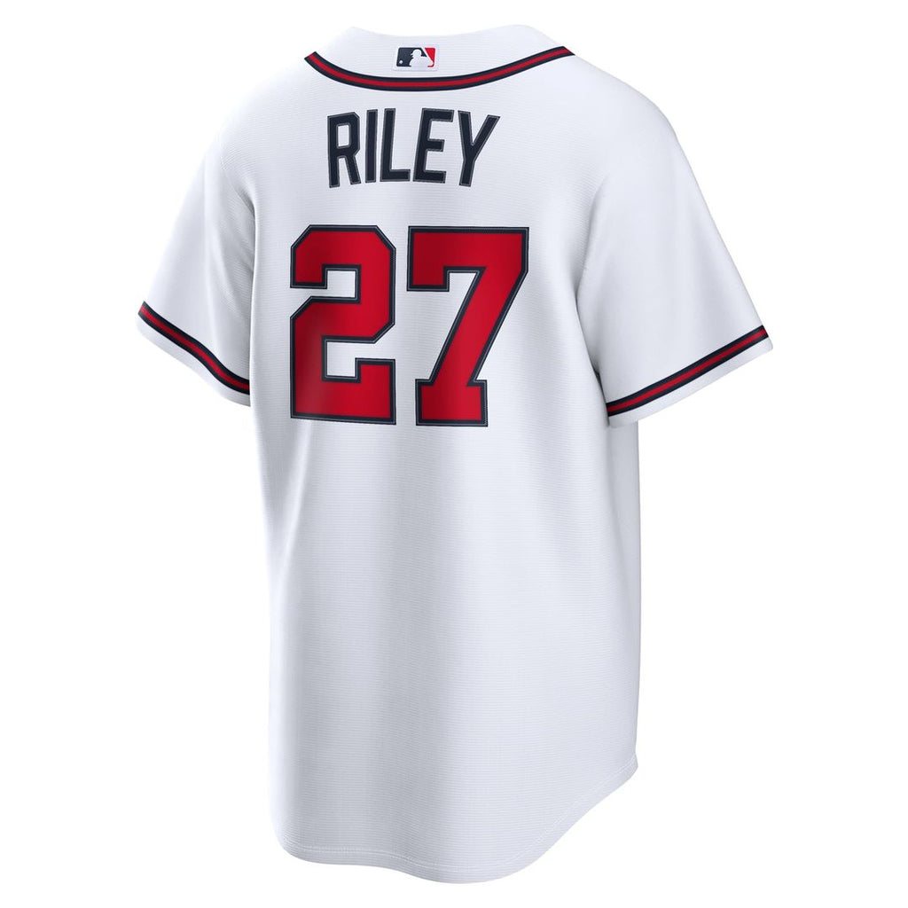 Men's Atlanta Braves Austin Riley Nike White Home Replica Jersey