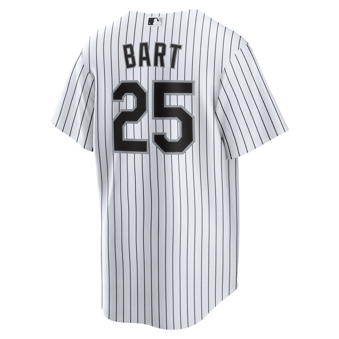 Men's Chicago White Sox Joey Bart Nike White Home Replica Jersey