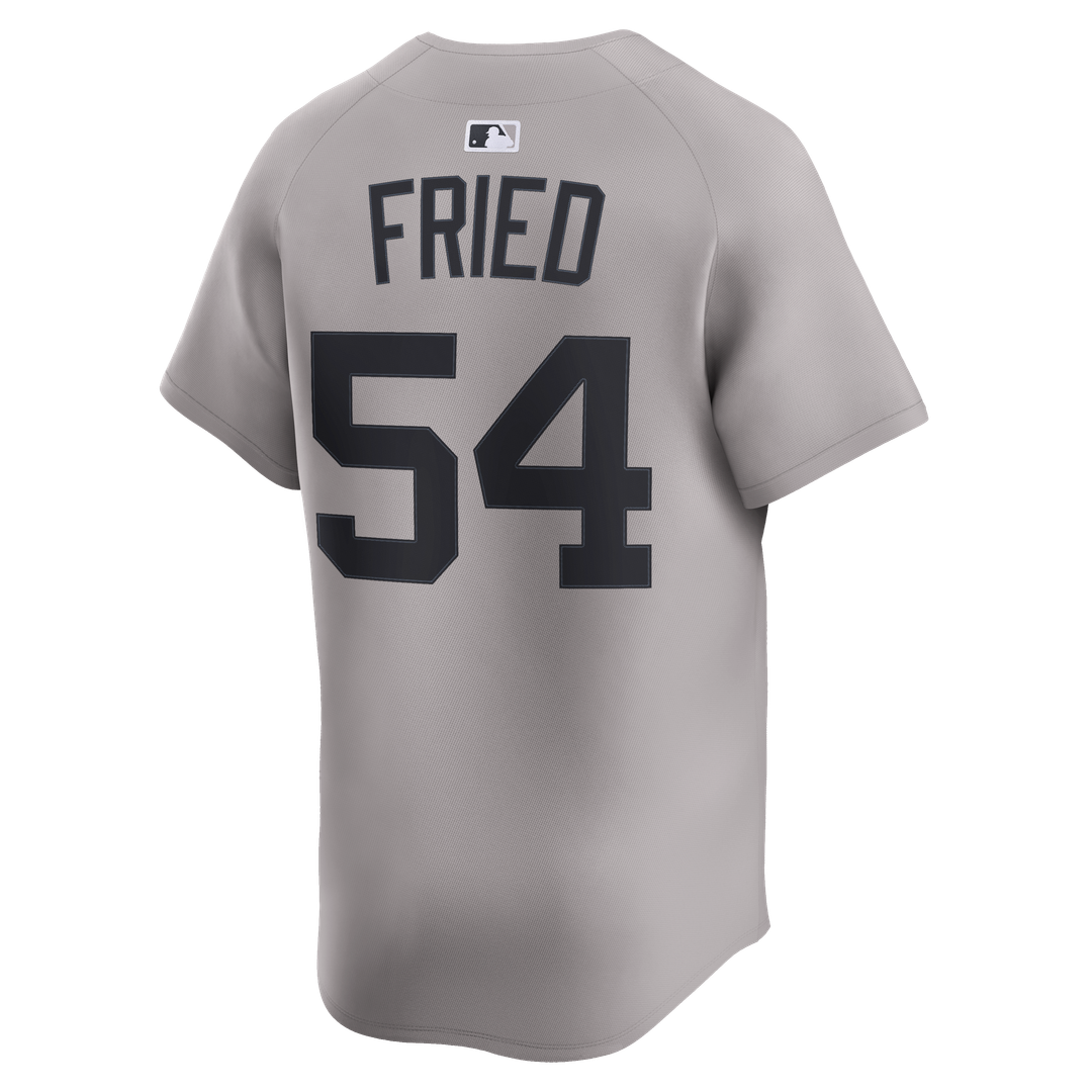 Men's New York Yankees Max Fried Nike Gray Road Limited Player Jersey