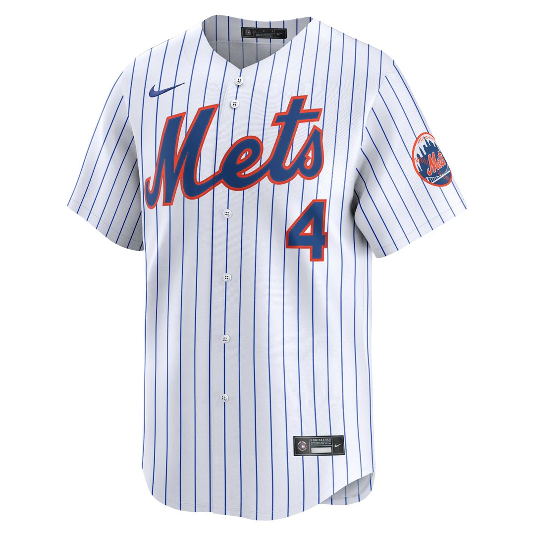 Men's New York Mets Francisco Alvarez Nike White Home Limited Player Jersey