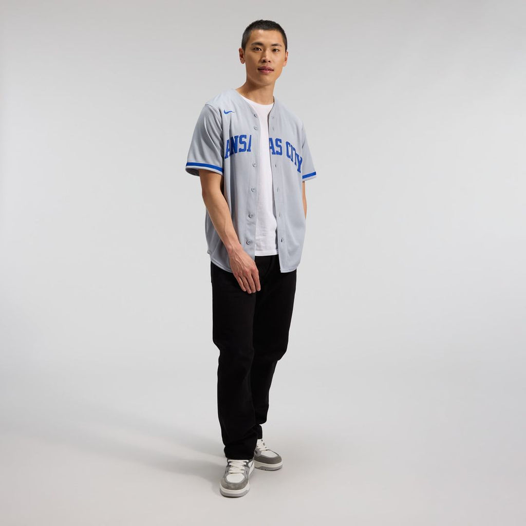 Men's Kansas City Royals Bobby Witt Jr. Nike Gray Road Replica Jersey