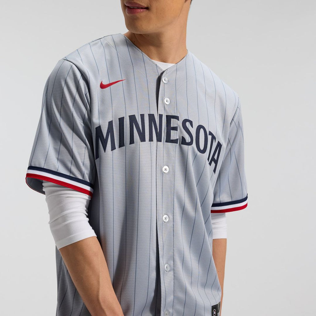 Men's Minnesota Twins Nike Gray Road Replica Team Jersey