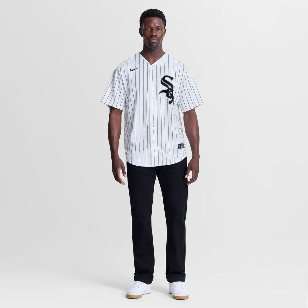 Men's Chicago White Sox Huascar Brazoban Nike White Home Replica Jersey