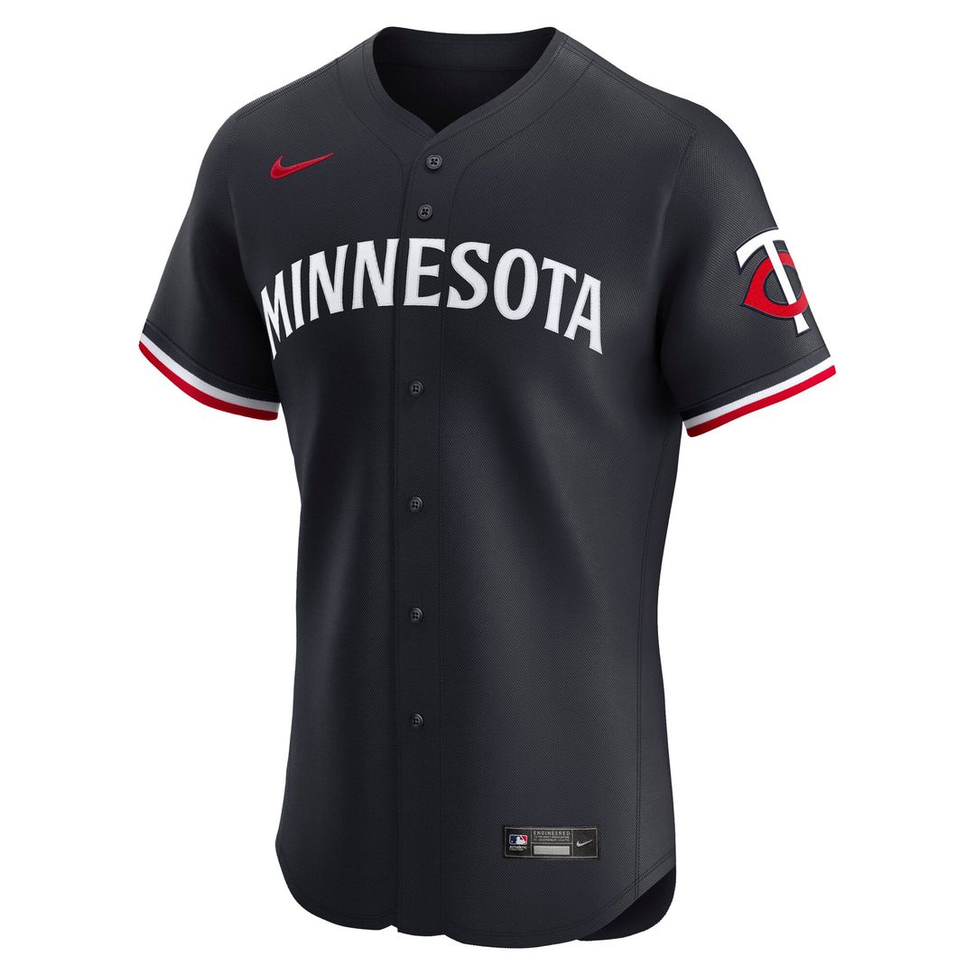 Men's Minnesota Twins Nike Navy Alternate 2 Elite Jersey
