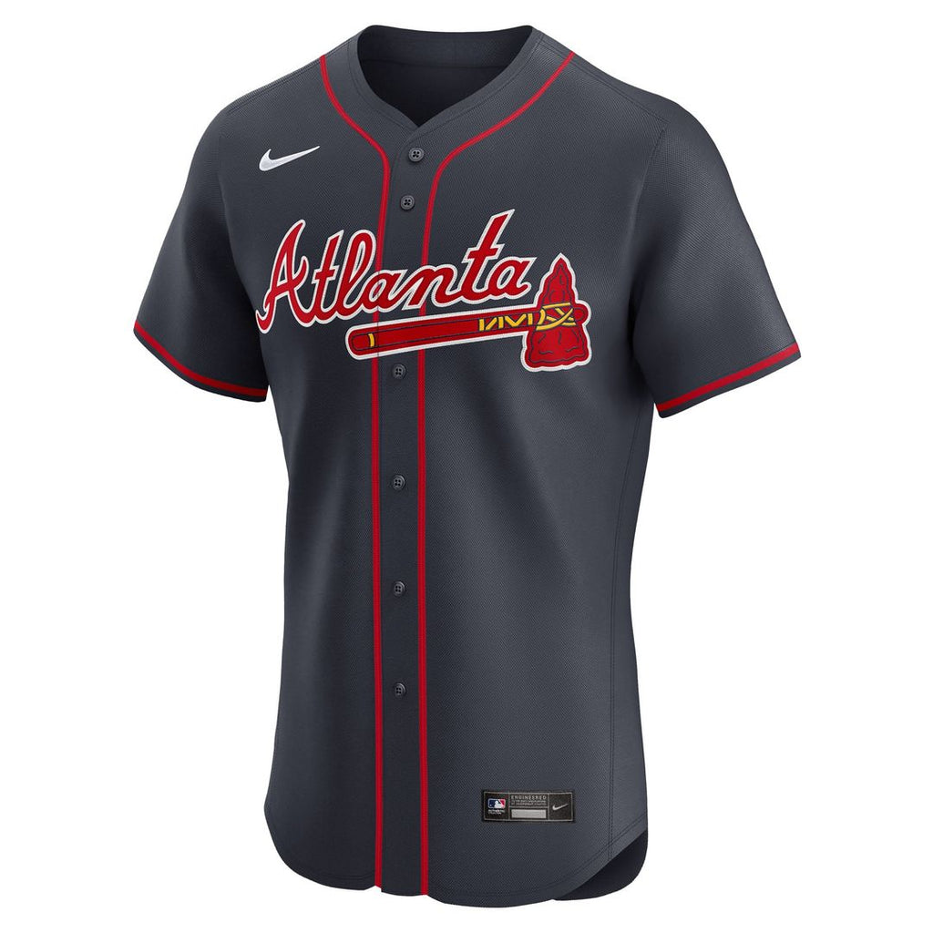Men's Atlanta Braves Ronald Acuña Jr. Nike White Home Elite Player Jersey