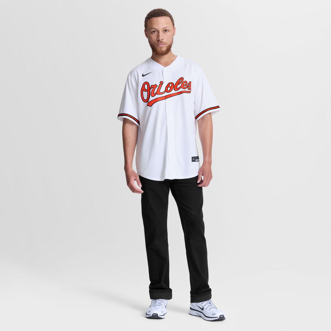Men's Baltimore Orioles Jackson Holliday Nike White Home Replica Jersey