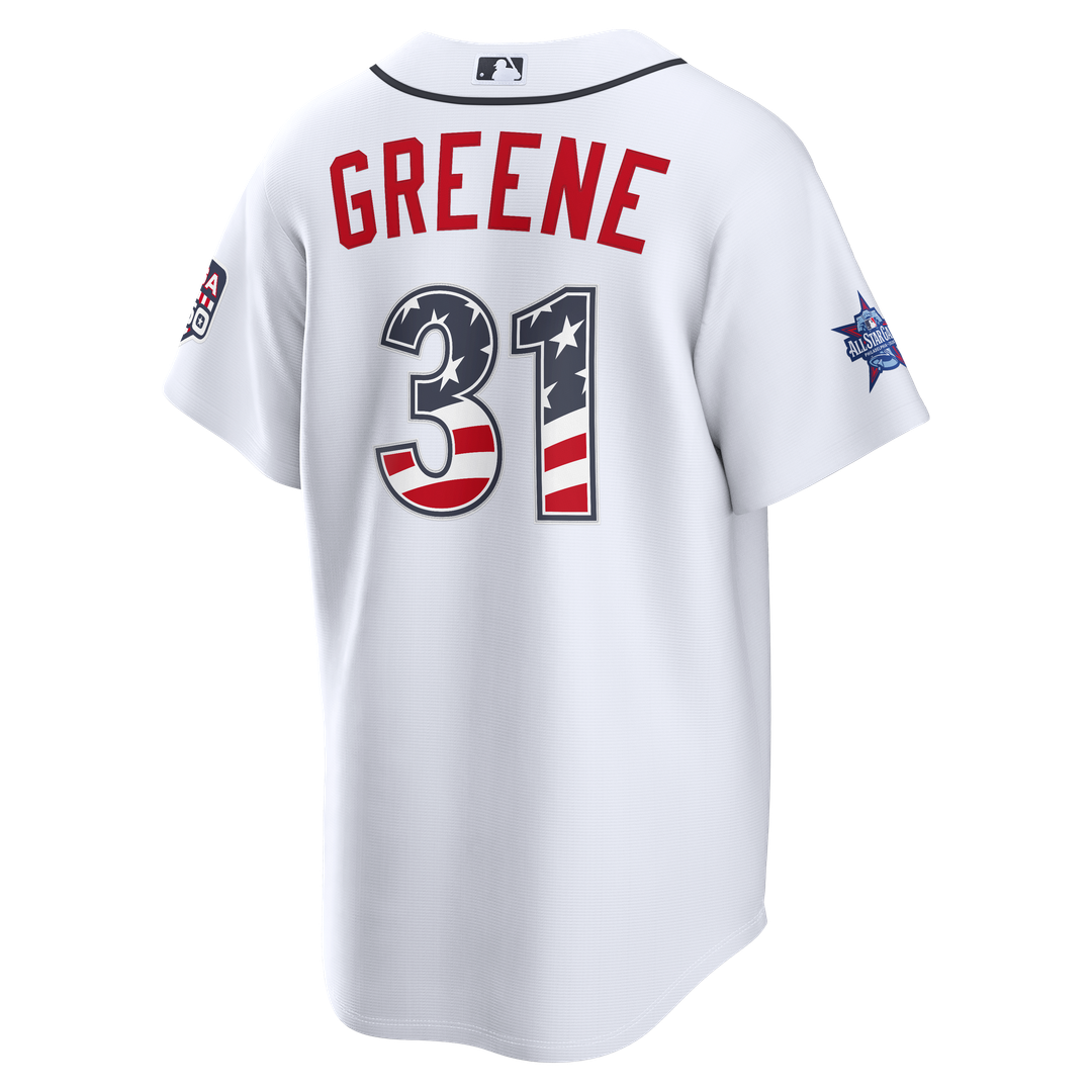 2026 All-Star Edition Stars & Stripes Men's Detroit Tigers Riley Greene Nike White Stadium Jersey