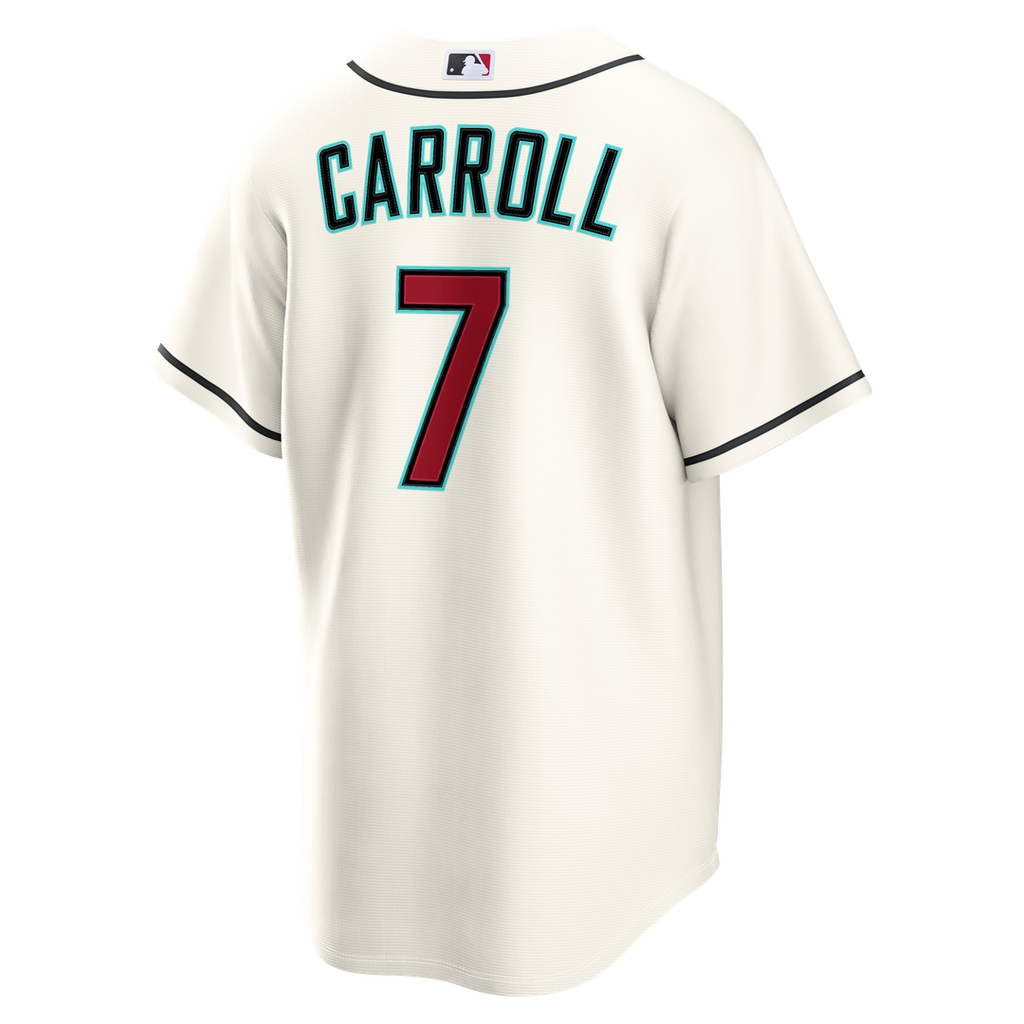 Men's Arizona Diamondbacks Corbin Carroll Nike Cream Home Replica Jersey