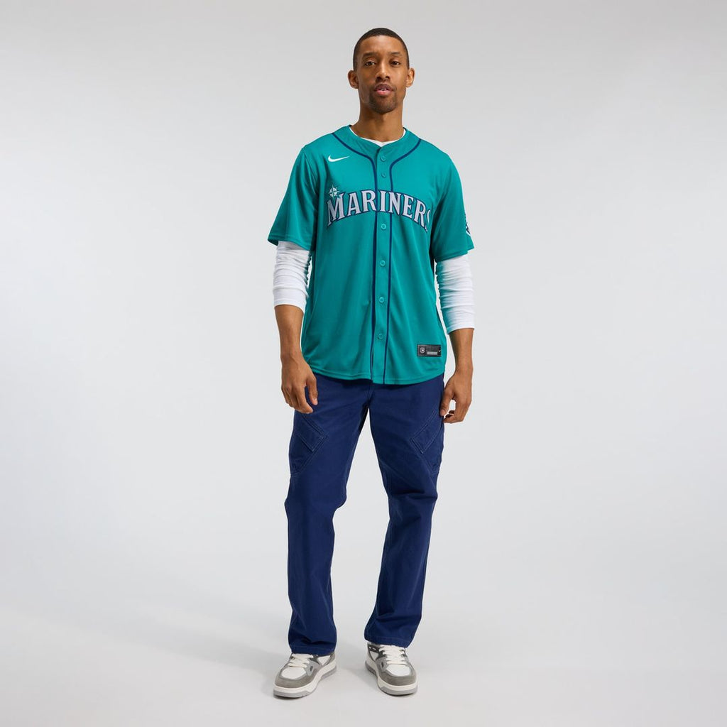 Men's Seattle Mariners Cal Raleigh Nike Teal Alternate Limited Jersey