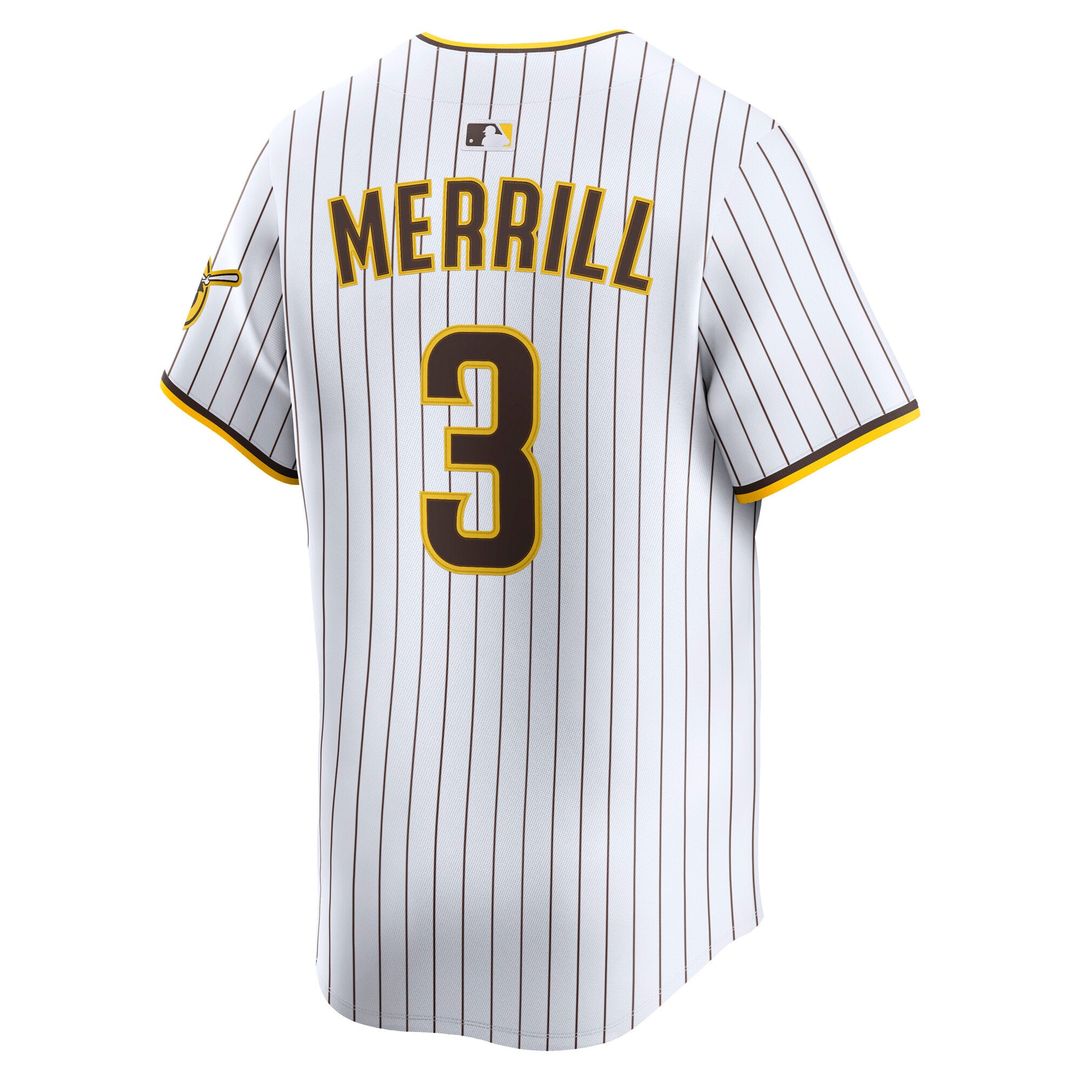 Men's San Diego Padres Jackson Merrill Nike Brown Road Limited Player Jersey