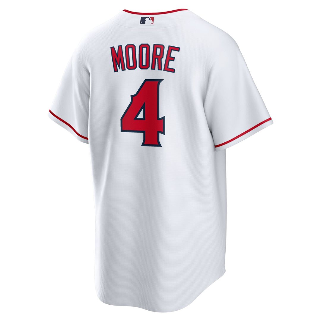 Men's Los Angeles Angels Christian Moore Nike White Home Replica Jersey